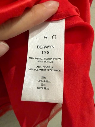 Camiseta IRO Seda Roja