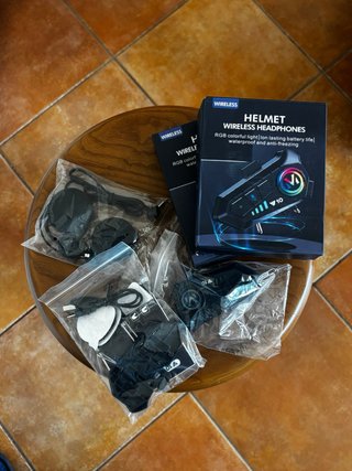 Intercomunicador Capacete Mota Wireless RGB