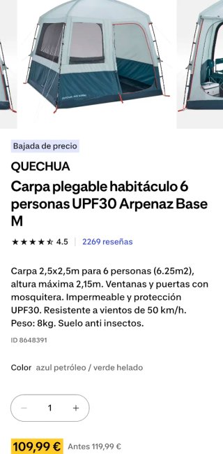 Carpa Arpenaz Base M