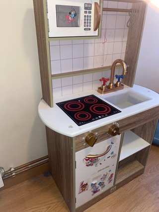 Cocina de juguete de madera (regalo accesorios)
