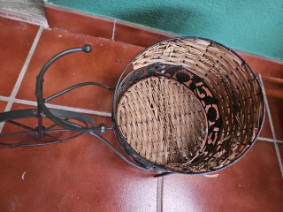 Macetero decorativo estilo bicicleta
