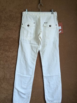 Pantalón Lois Señora Lino Blanco Talla 30