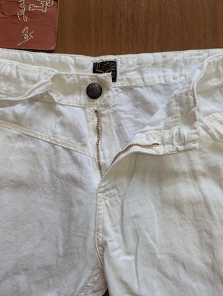 Pantalón Lois Señora Lino Blanco Talla 30