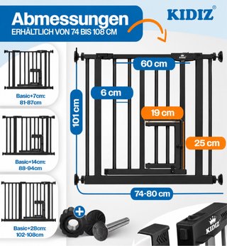 Valla de seguridad para escaleras KIDIZ