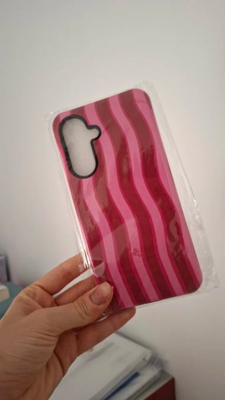 Funda Samsung Galaxy A56 Rayas Rosas