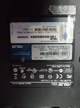 Portátil Asus X52J i7