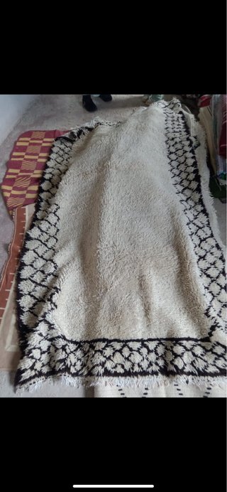 Alfombra marroquí artesanal multicolor