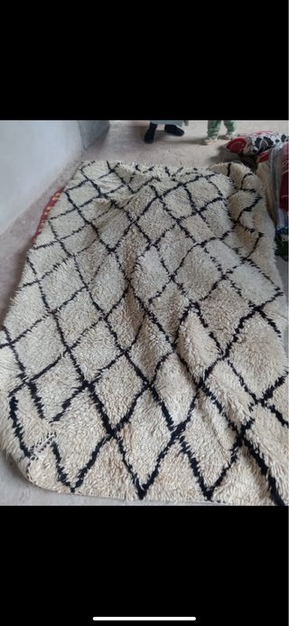 Alfombra marroquí artesanal multicolor