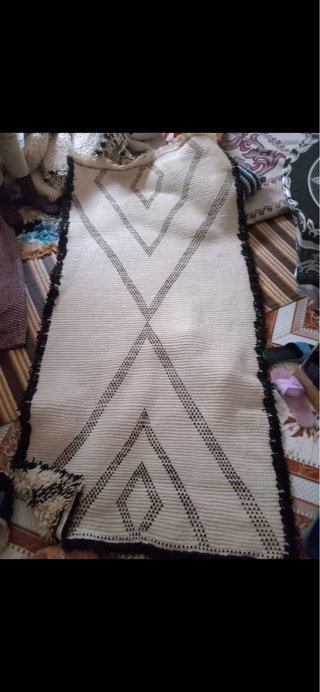 Alfombra marroquí artesanal multicolor