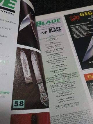 Due riviste Blade e knives vintage