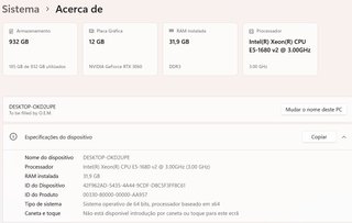 PC Gaming e Trabalho (RTX 3060 12GB, 32GB RAM)