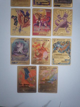14 Cartas Pokémon Doradas