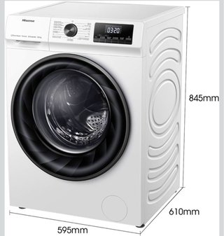 Lavadora secadora Hisense Inverter 9/6kg blanca
