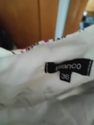 Vestido palabra de honor estampado