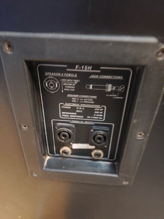 Pareja Altavoces Pasivos TALMUS F-15H 250W RMS