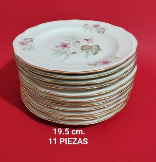 Platos de postre Limoges porcelana floral