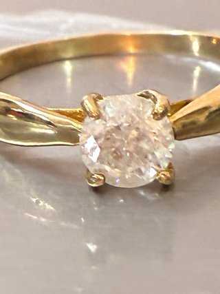 Anillo Oro 18k Diamante Natural 0.85 Ct VS2/F
