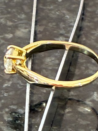 Anillo Oro 18k Diamante Natural 0.85 Ct VS2/F