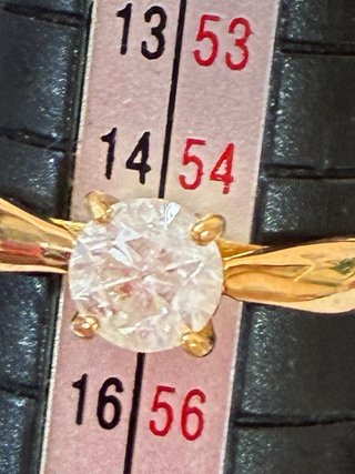 Anillo Oro 18k Diamante Natural 0.85 Ct VS2/F