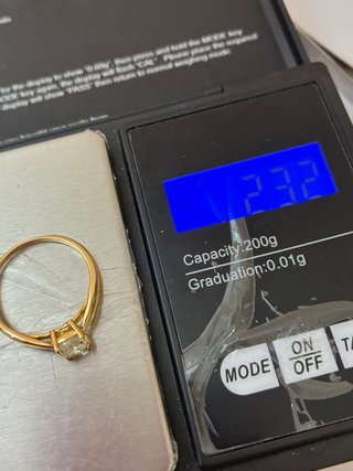 Anillo Oro 18k Diamante Natural 0.85 Ct VS2/F