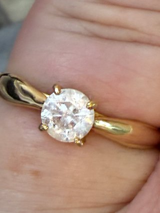 Anillo Oro 18k Diamante Natural 0.85 Ct VS2/F