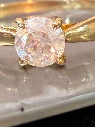 Anillo Oro 18k Diamante Natural 0.85 Ct VS2/F