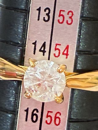 Anillo Oro 18k Diamante Natural 0.85 Ct VS2/F