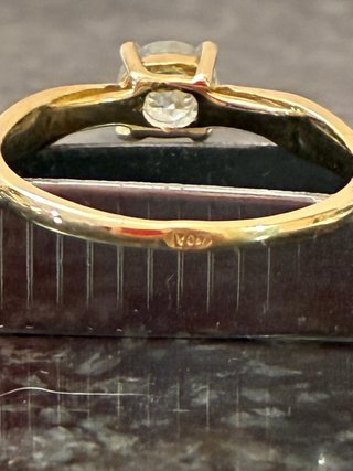 Anillo Oro 18k Diamante Natural 0.85 Ct VS2/F