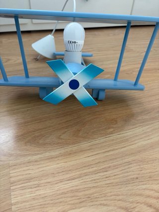 Lámpara infantil avión azul