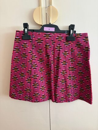 Falda Zara Estampada Cremallera