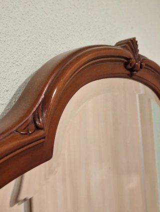 Espejo tocador madera y cristal