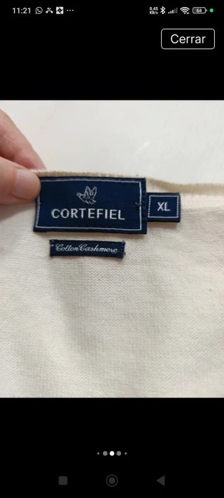 Jersey Gant Algodón Cachemir Talla XL.super suave.