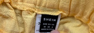 Pantalones anchos amarillos de Shein