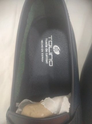 Mocasines de piel TOLINO azul marino oscuro nuevos