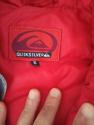 Chaleco plumas Quiksilver Rojo