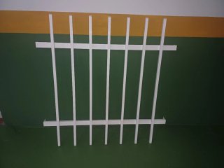 Reja aluminio blanco 110x110