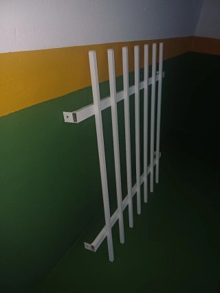 Reja aluminio blanco 110x110