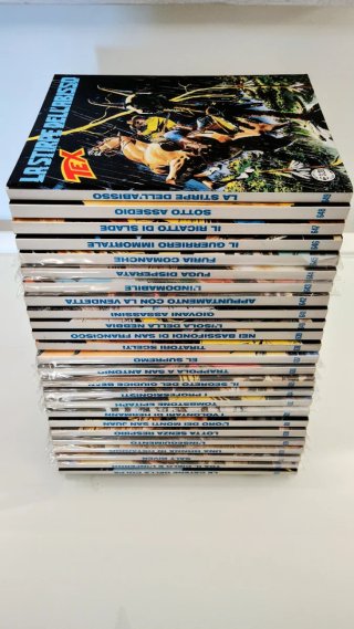 Lotto 25 fumetti Tex 625-649 sequenza completa