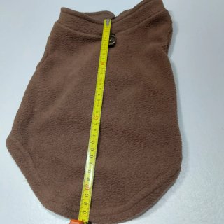 Cappottino pile marrone tg L per cani TG piccola