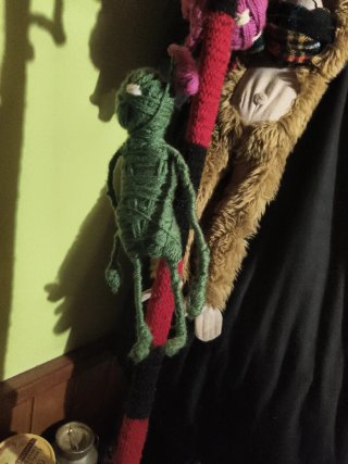 Muñecos de lana hechos a mano