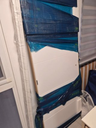 Puerta maciza blanca + tapetas y premarcos