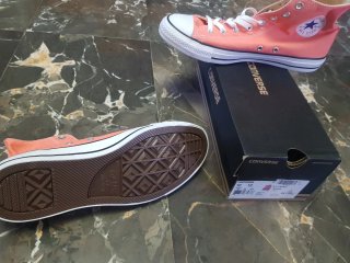 Zapatillas Converse Altas Talla 44 Nuevas. Salmon