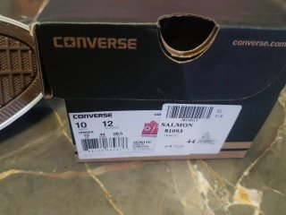 Zapatillas Converse Altas Talla 44 Nuevas. Salmon