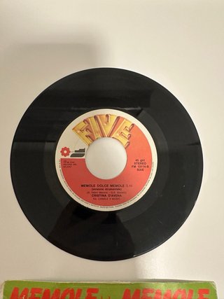 Vinile 45 Giri Memole Dolce Memole C. D’Avena 1986