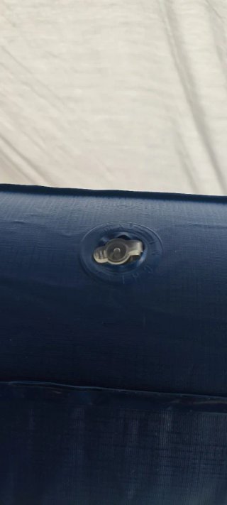 Colchón hinchable azul