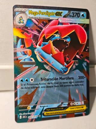 Carta Pokémon Mega-Feraligatr EX 370.🇪🇦