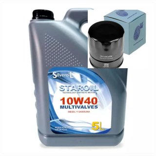 Aceite Silveroil Staroil 10W40 + Filtro Blue Print