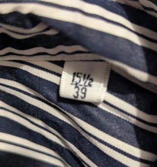 Camicia uomo 100% cotone Gutteridge taglia 39 (M)