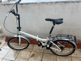 Bicicleta Plegable Blanca