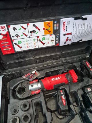 Prensa multicapa Virax L2X con accesorios